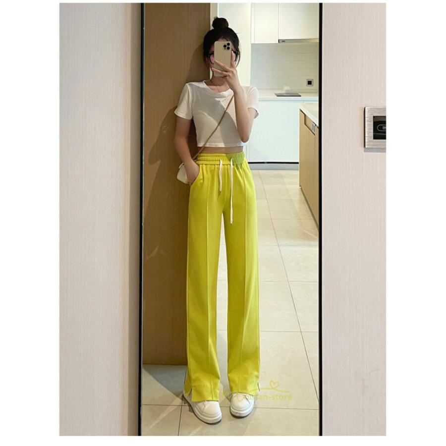 ワイドパンツ | ロングパンツ リラックス ガウチョパンツ レディース ボトムス ストレート シンプル カジュアル 着痩せ 春夏 長ズボン 新作 ゆったり 20代30代40代