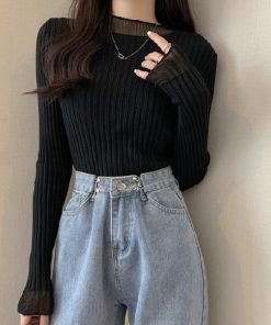 ニット・セーター | 長袖 ニットセーター レディース レース