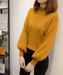 ニット・セーター | ニット レディース ショート丈 パフスリーブ セーター トップス 可愛い 通学通勤 インナー ニットセーター 柔らかい 秋冬 ストレッチ パフスリーブニット