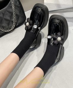 ローファー | 学生 女子 レディース 通学 通勤 学生靴 学校 軽量 花飾り 可愛い 上品 キレイめ 疲れにくい 痛くない 送料無料 フォーマル コンフォート