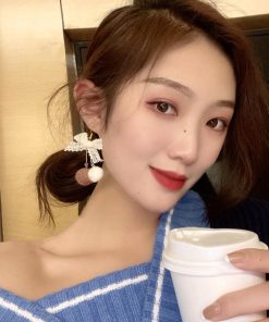 その他アクセサリー | リボンピアス レディース ポンポンピアス