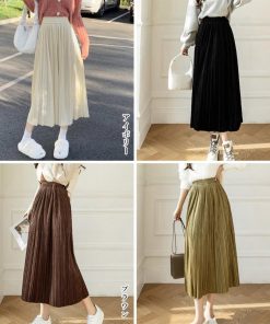 フレアスカート | プリーツスカート ハイウエスト 着やせ