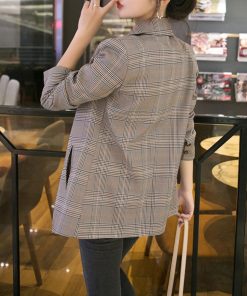 テーラードジャケット | グレンチェック ジャケット レディース秋