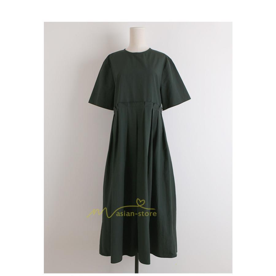 マキシ | ワンピース プリーツ Aライン 夏ワンピース 春 夏 秋 半袖 ロング マキシ丈 ロングワンピース お出かけ マキシワンピース カジュアル 着痩せ 20代30代40代50代