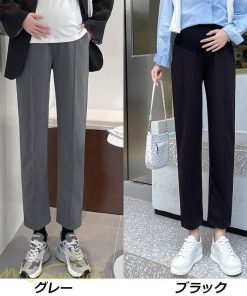 パンツ レギンス | マタニティパンツ レディース 着痩せ マタニティウェア ウエスト調整 上品 無地 カジュアル 大きいサイズ 妊婦服 ボトムス お出かけ マタニティ 日常感 産前着