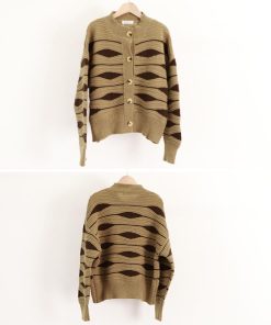 ニット・セーター | ニットカーディガン 秋冬レディース 配色