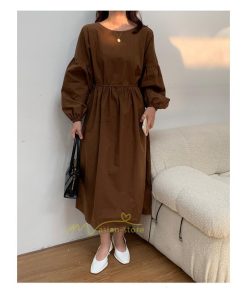 マキシ | ワンピース レディース 40代 50代 長袖 きれいめ ゆったり ロング丈 マキシ丈 体型カバー 無地 着痩せ 30代 カジュアル 通勤通学 夏物 お出かけ シンプル 上品