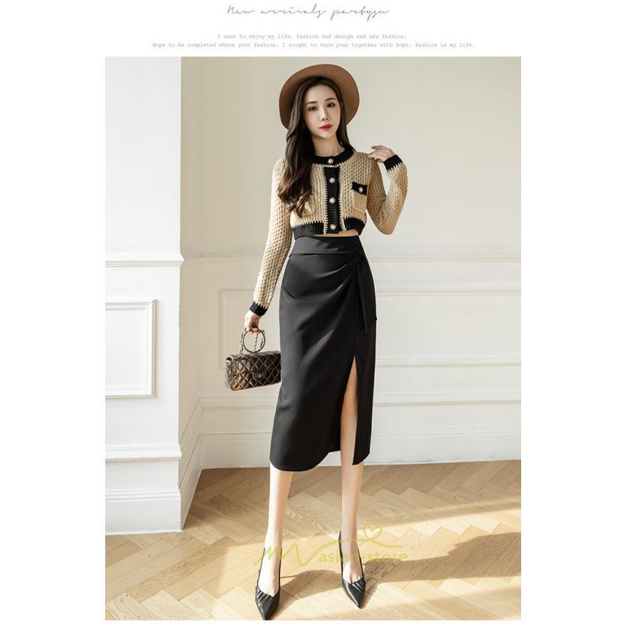 スカート | レディース ロング ミモレ丈 大人 スリット 秋冬 ロング丈 Aライン ハイウエスト 秋冬 無地 着痩せ お出かけ 2022 暖か 通勤 お呼ばれ フェミニン