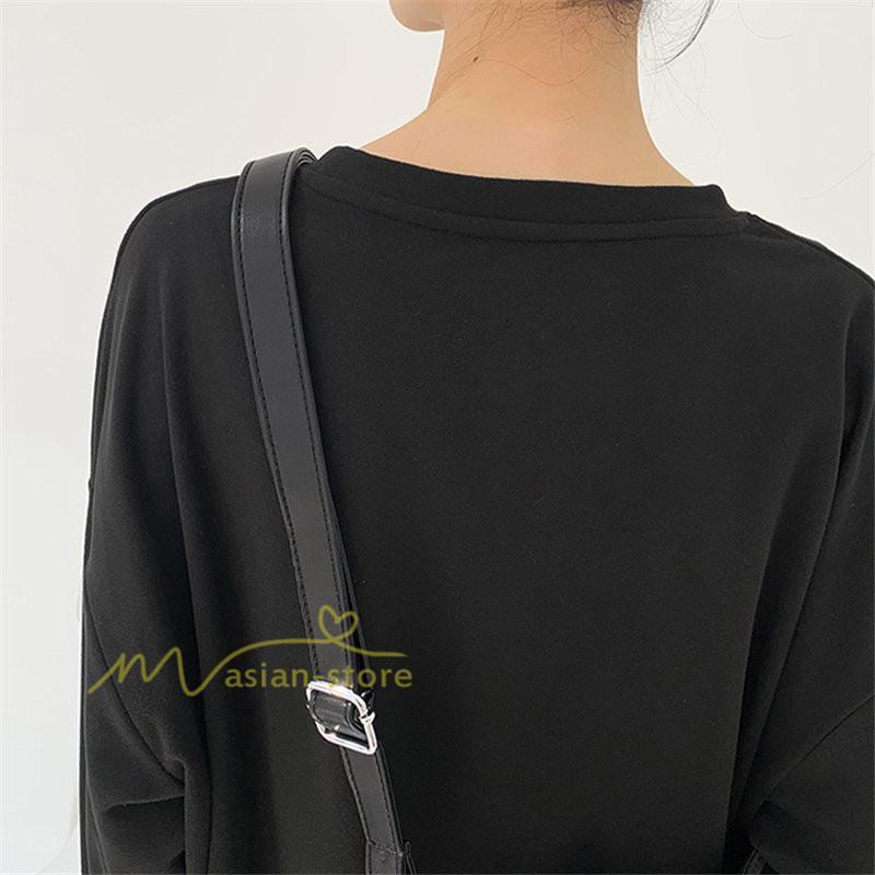 tシャツ・カットソー | 長袖tシャツ レディース クルーネック 長袖 Tシャツ ロングTシャツ 20代30代40代50代 ゆったり 体型カバー 通勤通学 お出かけ カジュアル インナー 快適 着痩せ