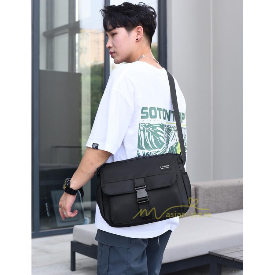 メンズバッグ | ショルダーバッグ メンズ 斜めがけ A4 かばん 2Wayバッグ メッセンジャーバッグ ナイロン 肩掛け 20代30代40代 上品 お出かけ 通勤通学 カジュアル トレンド