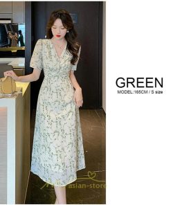 マキシ | ワンピース レディース 夏 半袖 体型カバー 着痩せ 韓国風 30代 40代 通勤 OL デート おしゃれ 2022 キレイめ 新作