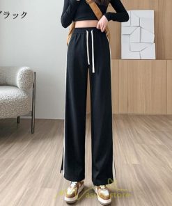チノ・テーパード・ジョガー・スキニーパン | スウェットパンツ レディース コーデ ボトムス ワイドパンツ 美脚 ハイウェスト スリム 着痩せ ロング 送料無料 サイドライン お出かけ 部屋着 美脚 脚長