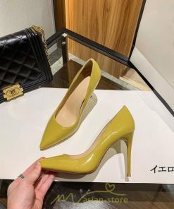 パンプス | 6cm8cm10cmヒール エナメル ハイヒール ピンヒール ポインテッドトゥ 美脚黄色 黒 ワイン ヌードカラー フォーマル 痛くない パーティー 女性
