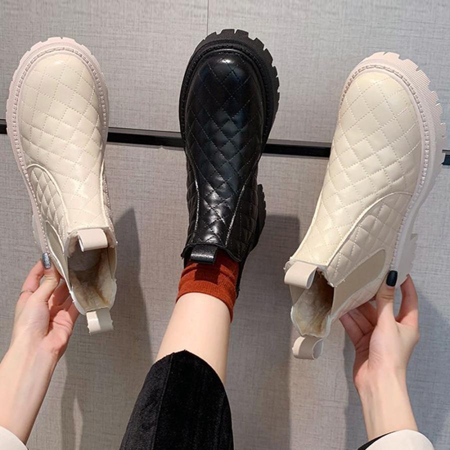 ショートブーツ | 韓国 サイドゴアブーツ ショート 暖かい