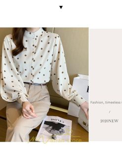 シャツ・ブラウス | シャス ブラウス 春夏 秋 シフォン レディース 長袖 フォーマル オフィス 入学式 入園式 ドット柄 外出 お出かけ ビジネス 20代30代40代50代 通勤 OL
