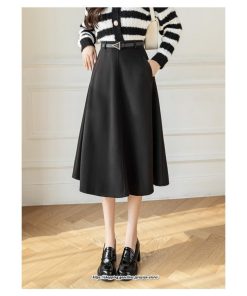 スカート | ロング レディース ロングフレア冬 ミモレ丈 暖かい ボトムス ロング丈 膝下 30代 40代 50代 通勤 ラシャ 暖か 通学 2022年秋冬