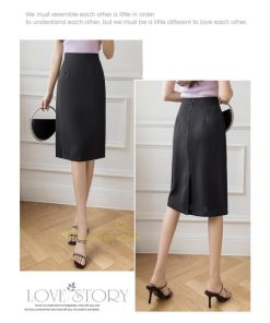 スカート | ロングスリット入り タイトレディース 膝下丈 大人 オフィス 20代 30代 40代 OL 仕事用 ビジネス 通勤通学 無地人気 着痩せ カジュアル 上品