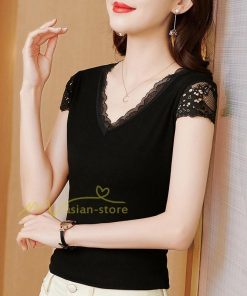 ｔシャツ・カットソー | Ｔシャツ レディース きれいめ 40代 春夏 上品 半袖Tシャツ ブラウス 白トップス オシャレ 韓国風 ママ 20代30代40代50代 フェミニン カットソー レース付き