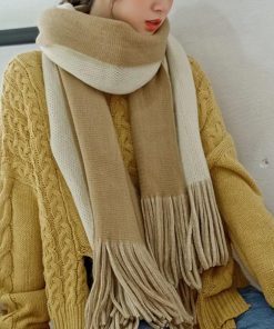 マフラー | フリンジレディース リバーシブル 大判 秋冬 厚手無地 ストール かわいい リバーシブル