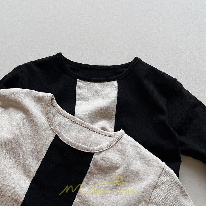 衣装 服 | 子供服 子ども服 長袖Tシャツ キッズ ベビー 女の子 ロンT トップス 長袖 男の子 男女兼用 可愛い シンプル オシャレ 柔らかい コットン 高品質 着替え