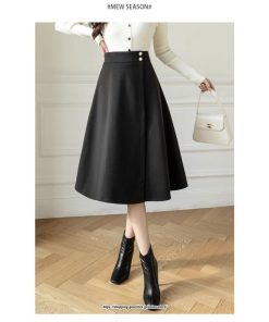 スカート | 秋 冬 レディース ボトムス ロングフレア ミモレ丈Aライン30代 40代 50代 着やせ 上品 秋冬 ラシャ 2022新作 通学 通勤