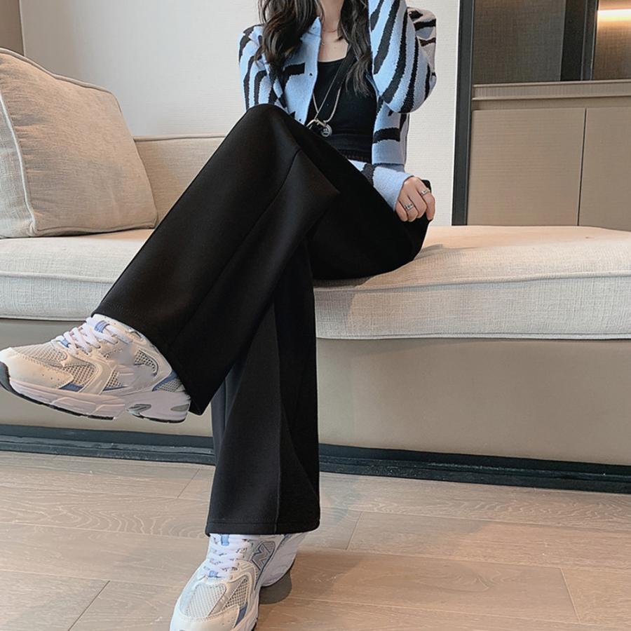 ワイドパンツ | スウエットパンツ 脚長 ストレートパンツ