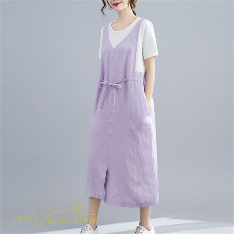 マキシ | ワンピース ロングワンピース レディース 重ね着 半袖ワンピース 切り替え 20代 30代 無地 上品 カジュアル 50代 40代 体型カバー Aラインワンピース 着痩せ