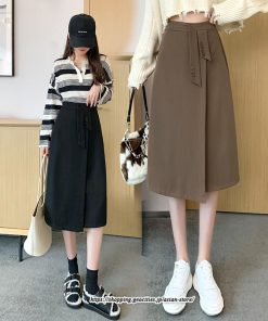 スカート | ロングロング丈 ミモレ丈 ミモレスリット 秋 冬 秋冬 高見え カジュアル Aライン 小柄 キレイめ 通学 着痩せ 通勤 2022新作