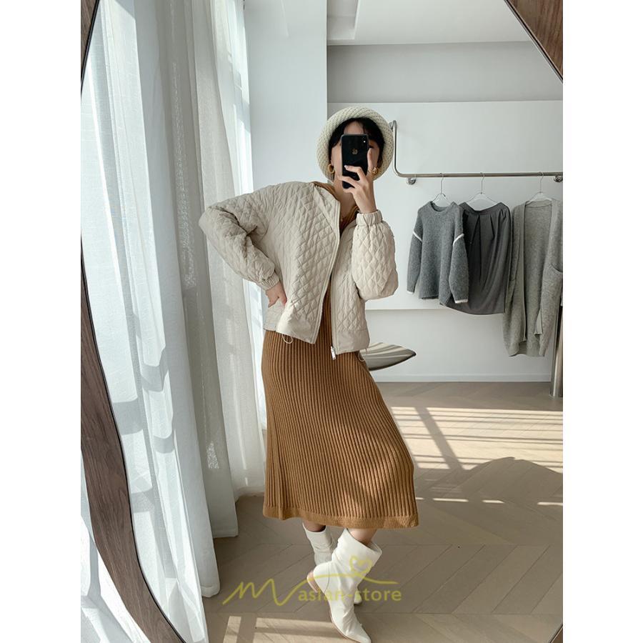 ニットワンピース | ワンピース 春 春服 レディース 長袖 ゆったり 秋 冬 ロング丈 可愛い おしゃれ 韓国風 着痩せ お出かけ 暖か 体型カバー 韓国ファッション