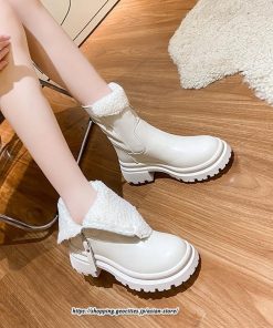 ブーツ | ムートンレディース 靴 裏ボア 裏起毛 シューズ サイドジップ 秋冬 暖か 防寒 疲れない 20代30代40代50だい 歩きやすい ファスナー 痛くない