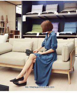 マキシ | 冬新作 ワンピース レディース ロング シャツワンピース 膝丈 婦人服 無地 大きいサイズ 長 可愛い ロングワンピース おしゃれ