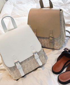 リュック | 可愛い ペーパー 編みこみ カジュアル リュックサック デイパック ストローバッグ レディース ミニリュック バッグパック