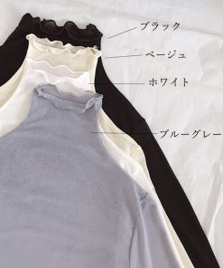 シャツ・ブラウス | ソフトセクシー プチハイネック ブラウス 韓国ファッション [好評につき完売しました]大人気 春 レディース シースルー トップス 透け感 長袖