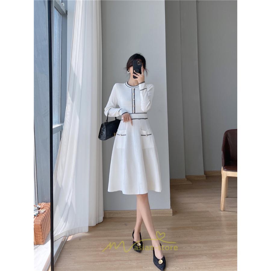 ニットワンピース | ワンピース レディース ニット ワンピース ニット チュニック 膝丈 ロング 長袖 着痩せ 20代30代40代50代 送料無料 秋冬 可愛い 秋冬コーデ