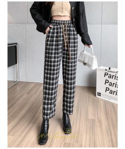 チノ・テーパード・ジョガー・スキニーパン | テーパードパンツ パンツ レディース ボトムス 美脚 楽ちん 体型カバー チェック柄 ハイウエスト お出掛け 20代 10代 細見え 高見え 送料無料 脚長 ロング