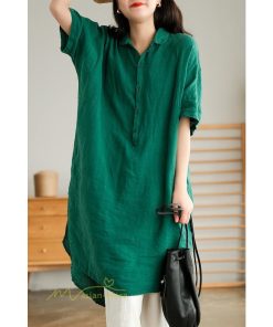 送料無料SALE | ワンピース レディース 夏 カットソー シャツワンピース スカート 麻 綿 大きいサイズ サマー Tシャツ 可愛い 30代 40代 20代 体型カバー ゆったり 送料無料