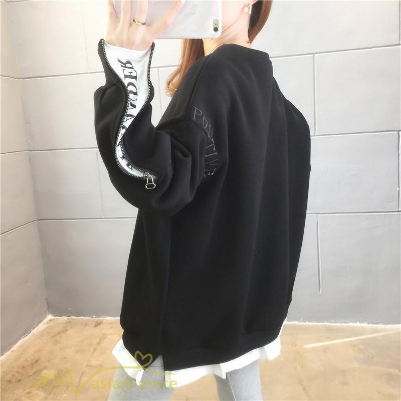 パーカー | トレーナー レディース 秋物 長袖フェイク ロングT 重ね着風 スウェット トップス 秋服 ゆったり 秋冬 大人 プルオーバー 20代30代40代50代60代
