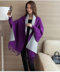ポンチョ | 短納期レディース ストール コート カーディガン 肩掛け ビッグシルエット アウター おしゃれ タッセル 着痩せ シンプル カジュアル 体型カバー