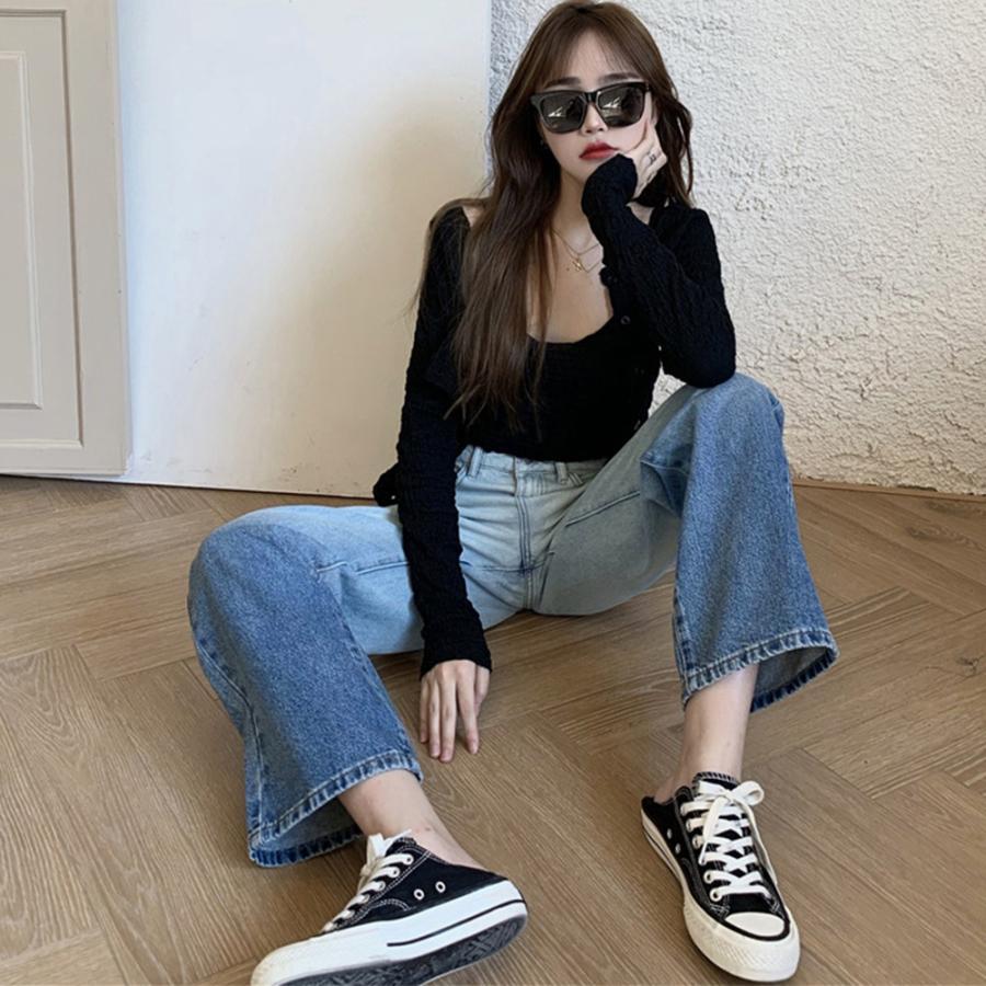 デニム | デニムパンツ レディース ストレートパンツ