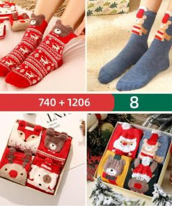 日用雑貨 | 靴下 ソックス 8足セット あったかソックス 冬用ソックス クリスマス ルームソックス プレゼント ギフト ボックス 防寒 レディース 冷え取り 保温 冷え症
