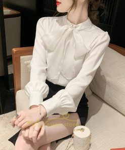シャツ・ブラウス | ブラウス レディース きれいめ 40代 春夏秋新作 オシャレブラウス リボンネック 長袖トップス 大人 通勤OL カジュアル 50代 ゆったり エレガント シャツ30代