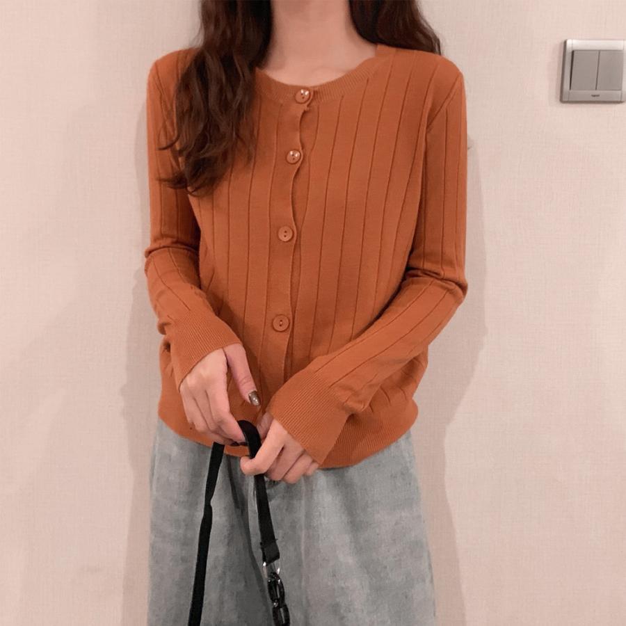 カーディガン | ニットリブニット 羽織り