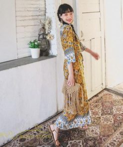 マキシ | マキシワンピース 春 夏 秋 レディース ワンピース 旅行 7分袖 カジュアル ロングワンピース 40代 花柄 旅行着 ゆったり 20代30代 Aラインワンピース お出かけ