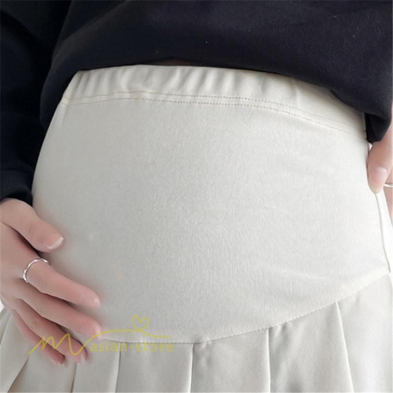 スカート | マタニティレディース ミニ夏 サマー マタニティウェア きれいめ プリーツ可愛い ママ おしゃれ 韓国風 無地 ウエスト調整 上品