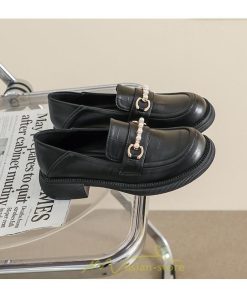 ローファー | レディース ビットカジュアルシューズ 痛くない 歩きやすい グランドトゥ 春 送料無料　夏 秋 学生靴 フォーマル コンフォート 冬 学校