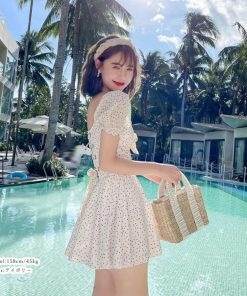 ビキニ | 水着 オールインワン 夏 パフスリーブ