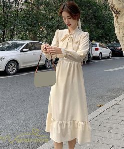 ミディアム | シャツワンピース ワンピース スプリングワンピース レディース 着痩せ 上品 長袖 気質 エレガント 大きいサイズ 通学 お出かけ Aラインワンピース 大人 通勤