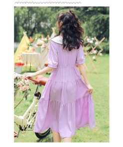 マキシ | ティアードワンピース ワンピース レディース 半袖 5分袖 ハーフスリーブ ロング丈 フレア キレイめ お出かけ 春夏コーデ マキシ丈 ロング丈ワンピース