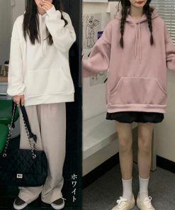 パーカ | 裏起毛パーカー レディース 韓国風秋冬