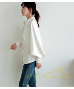 在庫ある | 短納期シフォンブラウスレディース パフスリーブシャツ ビジネスブラウストップス オフィスフォーマルシャツブラウス 薄手 春夏衣装 通学通勤 着痩せ OL 無地